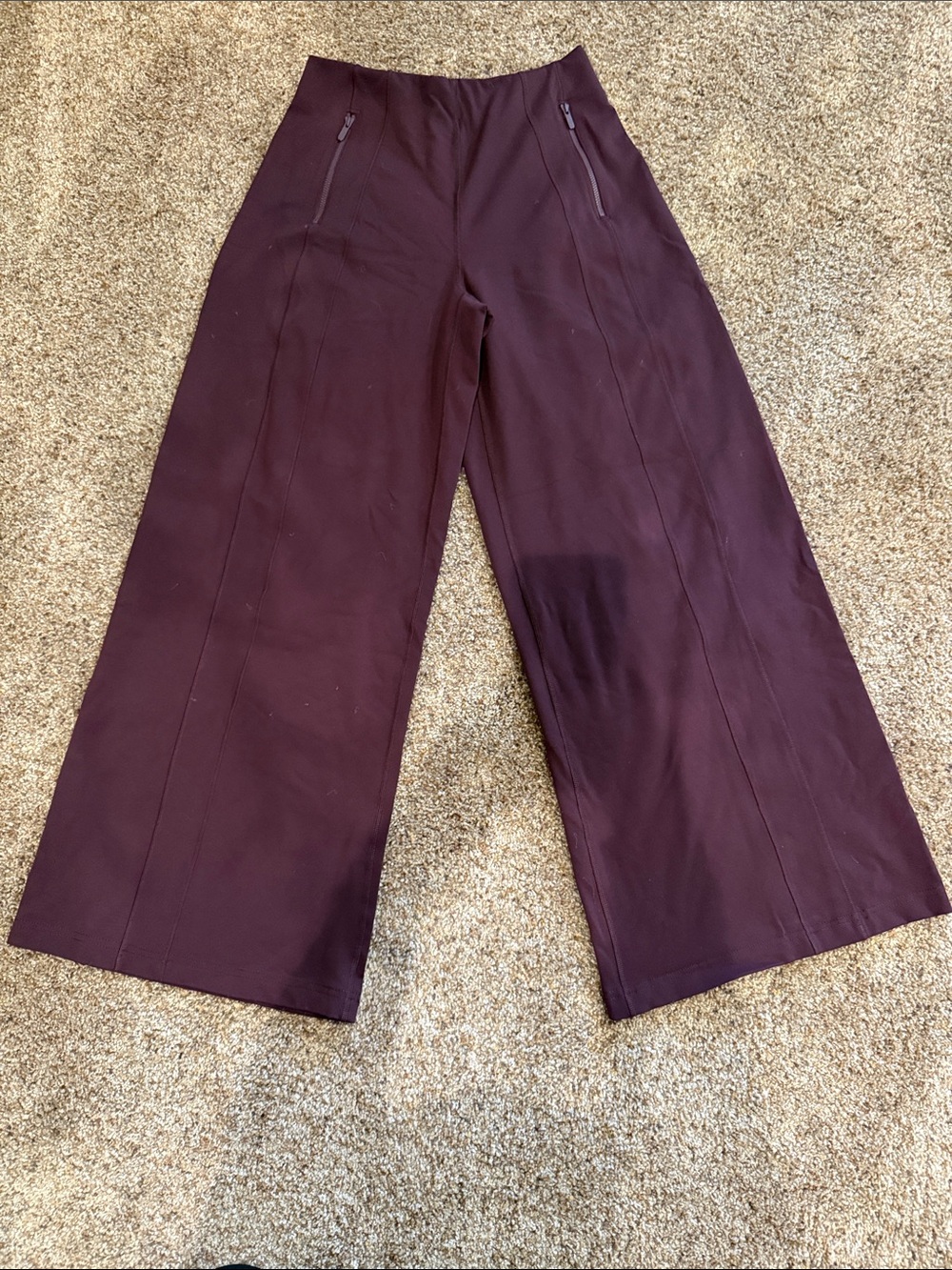 lululemon athletica Wide Leg Pants in Deep Burgundy